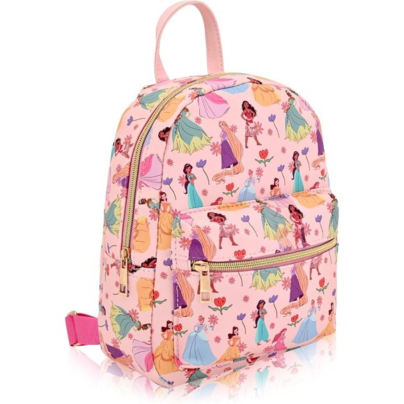 Disney Princess Mini Backpack Leather 10-Inch for Women Men Unisex - Picture 2 of 6